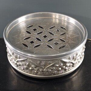 Aluminiumware Vintage style Thai Tea tray Diamond Brand aluminum